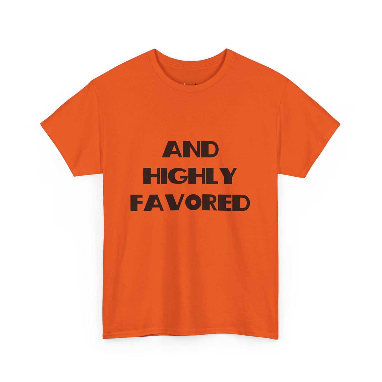 And Highly Favored Christian Tee Shirt, Christian Gifts, Trendy Christian Apparel, Christian Christmas Gifts