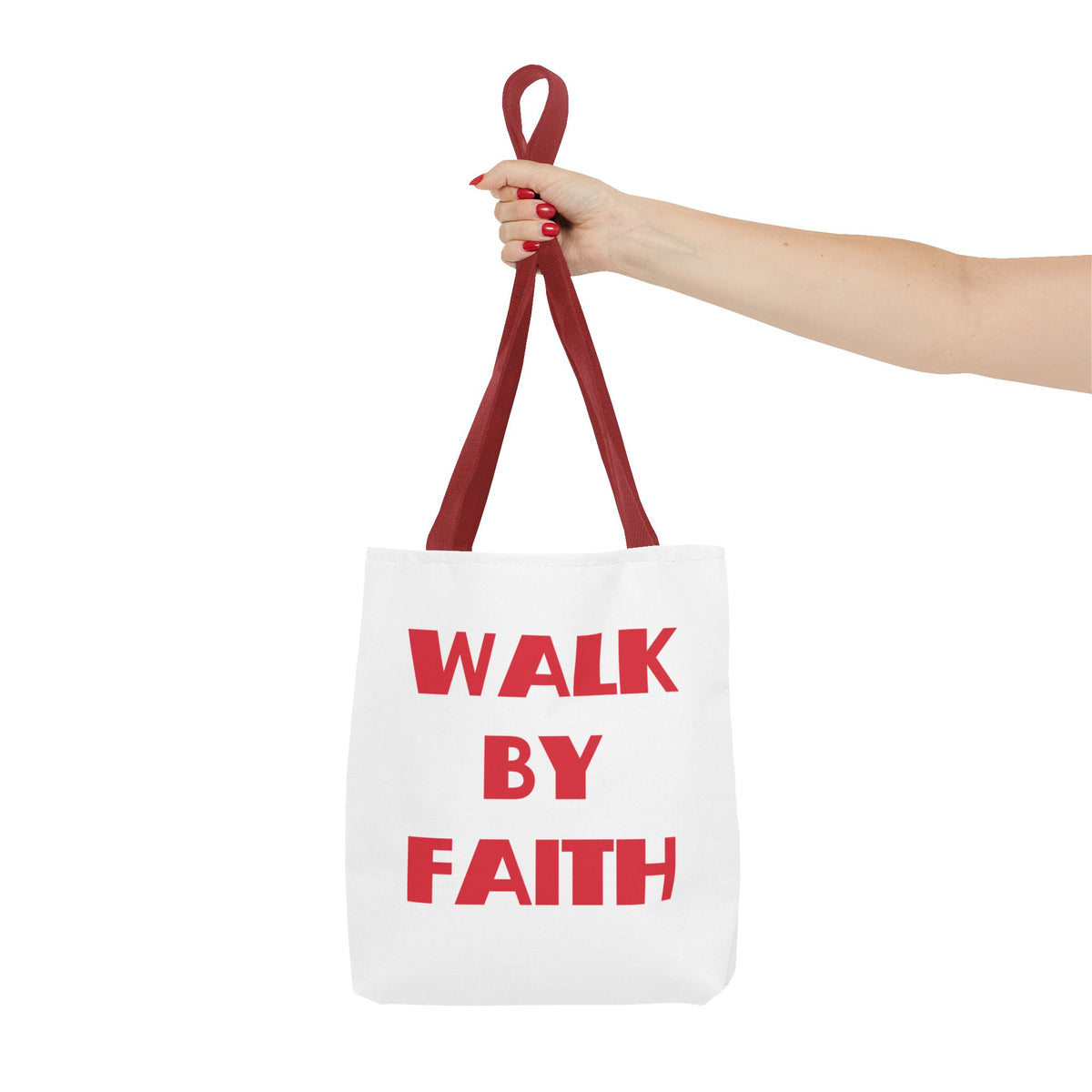Walk By Faith Christian Tote Bag