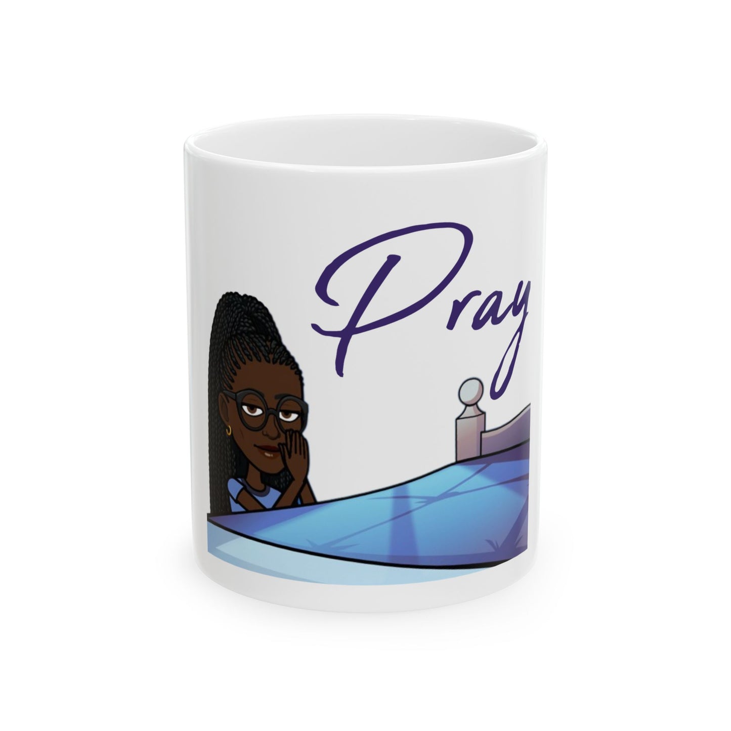 Praying Bitmoji Christian Coffee Mug, Christian Mug, Mothers Day Gifts, Easter Gifts, Christian Ceramic Mug, Christian Womens Gifts
