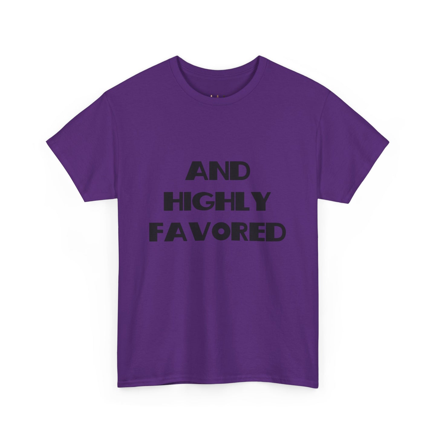 And Highly Favored Christian Tee Shirt, Christian Gifts, Trendy Christian Apparel, Christian Christmas Gifts