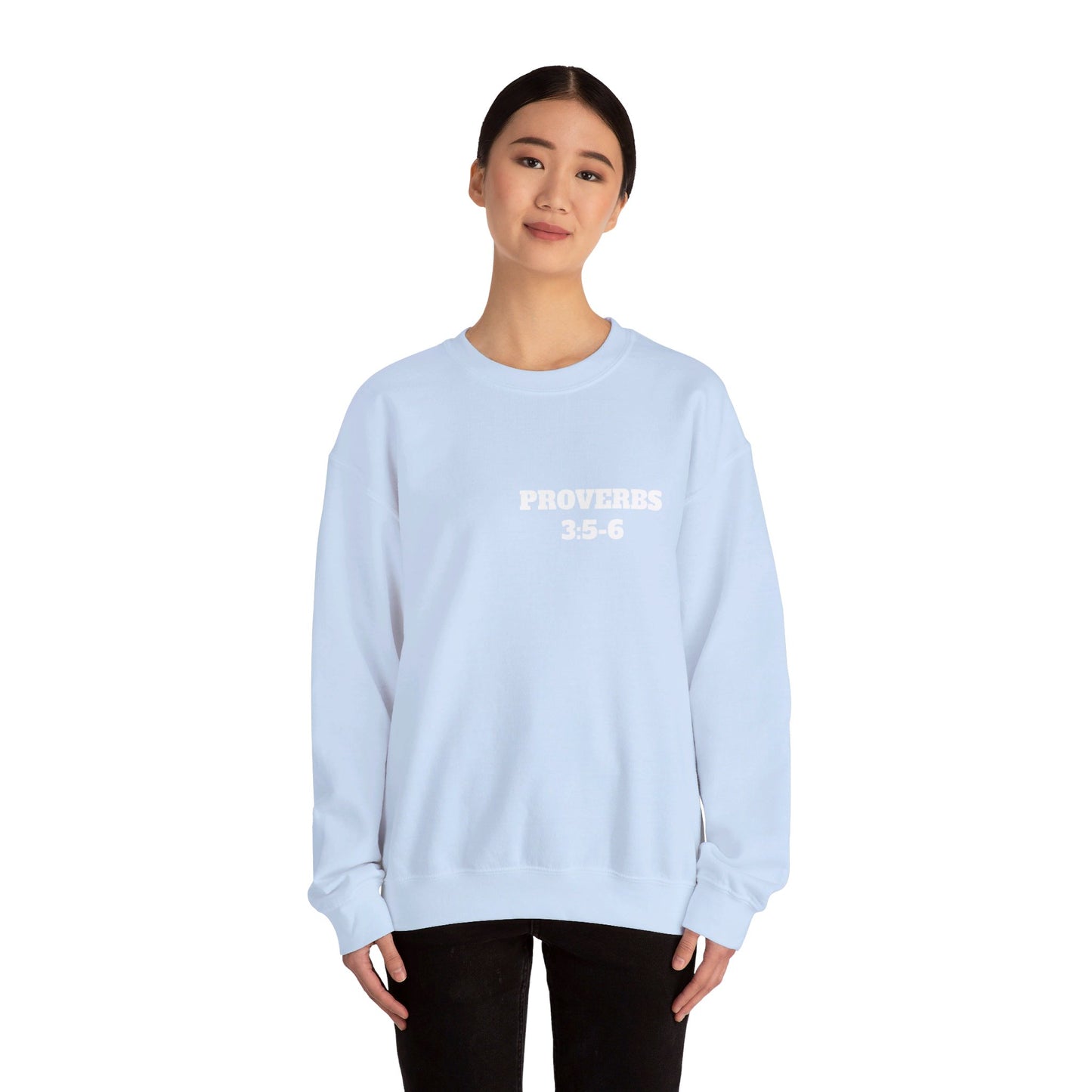 Proverbs 3:5-6 - Christian Clothing, Christian Shirts, Christian Sweatshirt, Christian Hoodie, Top Religious Shirts, Easter, Bible Shirts