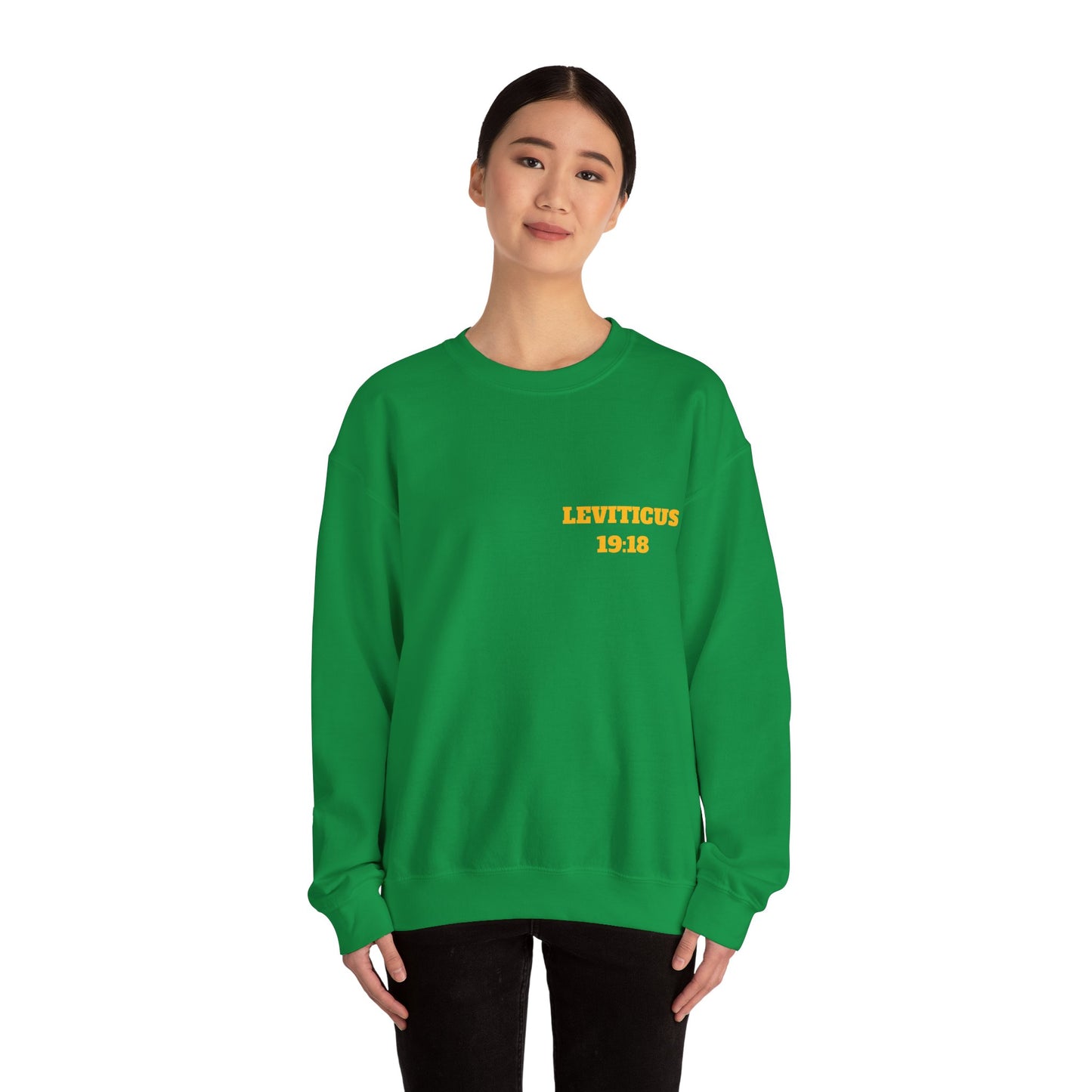 Leviticus 19:18 Christian Sweatshirt, Christian Gifts, Christian Back To School Gifts, Trendy Christian Apparel