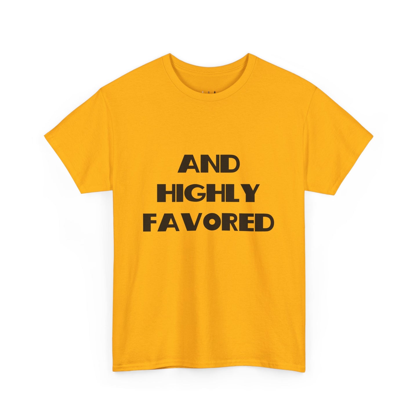 And Highly Favored Christian Tee Shirt, Christian Gifts, Trendy Christian Apparel, Christian Christmas Gifts
