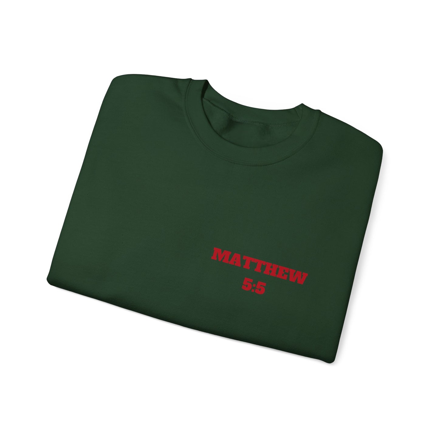Matthew 5:5 Christian Sweatshirt, Christian Tee Shirts, Faith T-Shirts, Bible Verse T-Shirts, Christian Tees With Scripture
