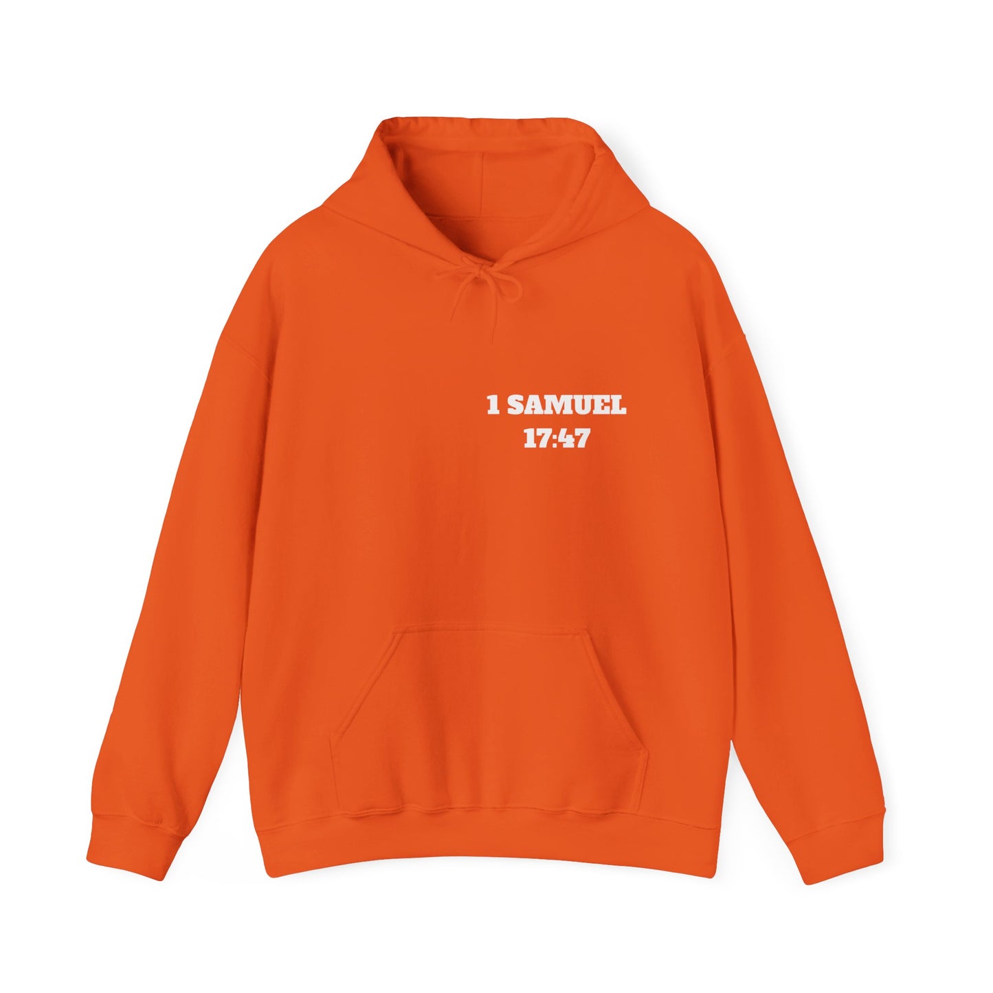 1 Samuel 17:47 Christian Hoodie, Christian Gifts, Christian Back To School Gifts, Trendy Christian Apparel