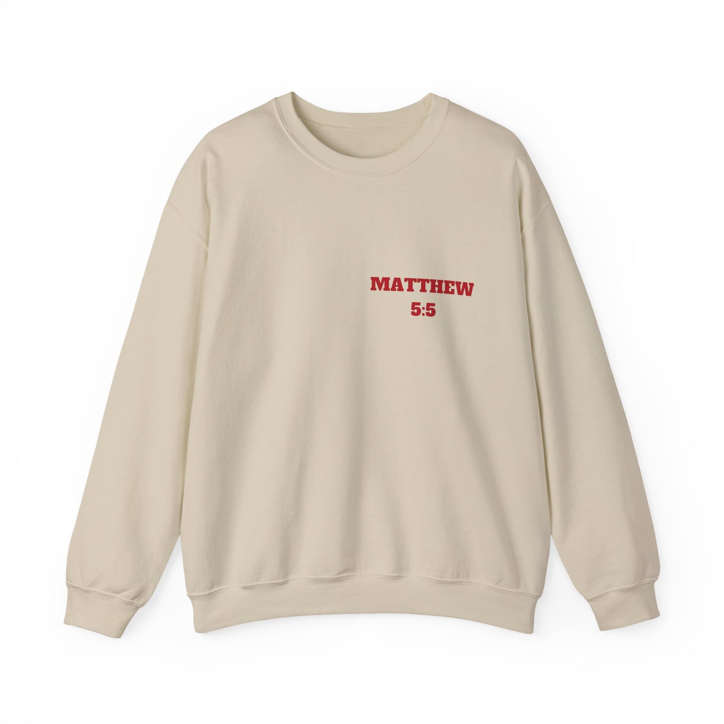 Matthew 5:5 Christian Sweatshirt, Christian Tee Shirts, Faith T-Shirts, Bible Verse T-Shirts, Christian Tees With Scripture