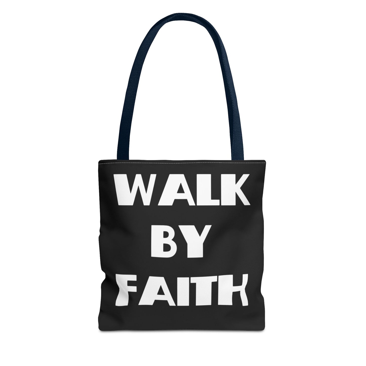 Walk by Faith Not Christian Tote Bag, Christian Gifts, Christian Back To School Gifts, Trendy Christian Apparel