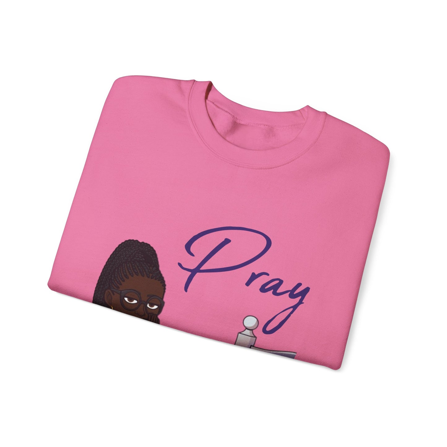 Pray Women's Christian Bitmoji Sweatshirt, Christian Gifts, Christian Back To School Gifts, Trendy Christian Apparel