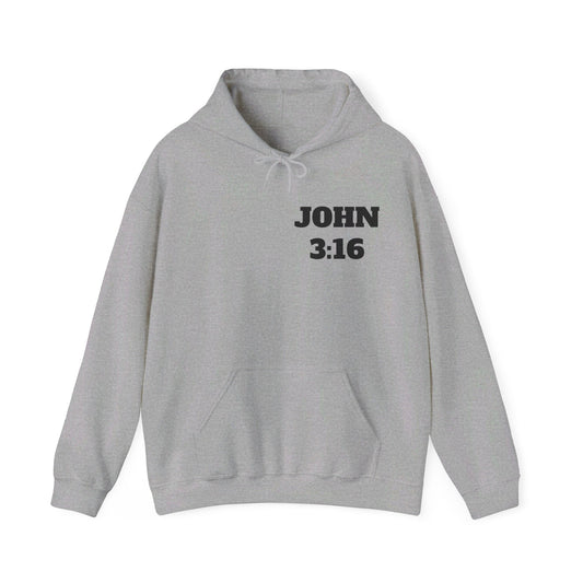 John 3:16 - Christian Clothing, Christian Shirts, Christian Sweatshirt, Christian Hoodie, Top Religious Shirts, Bible Shirts, Bible verse