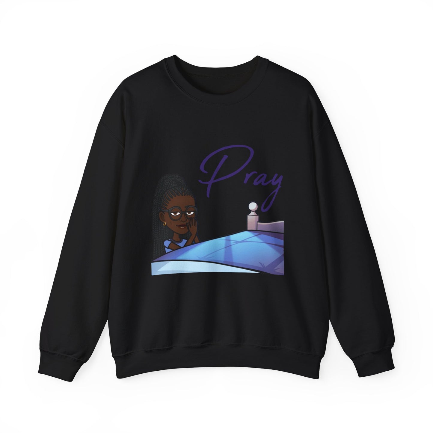 Pray Women's Christian Bitmoji Sweatshirt, Christian Gifts, Christian Back To School Gifts, Trendy Christian Apparel