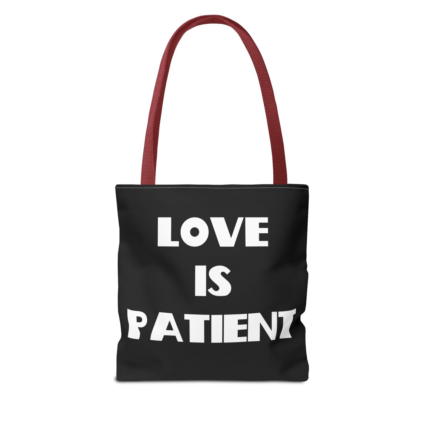 Love is Patient & Love Is Kind Christian Tote Bag, Christian Gifts, Christian Back To School Gifts, Trendy Christian Apparel