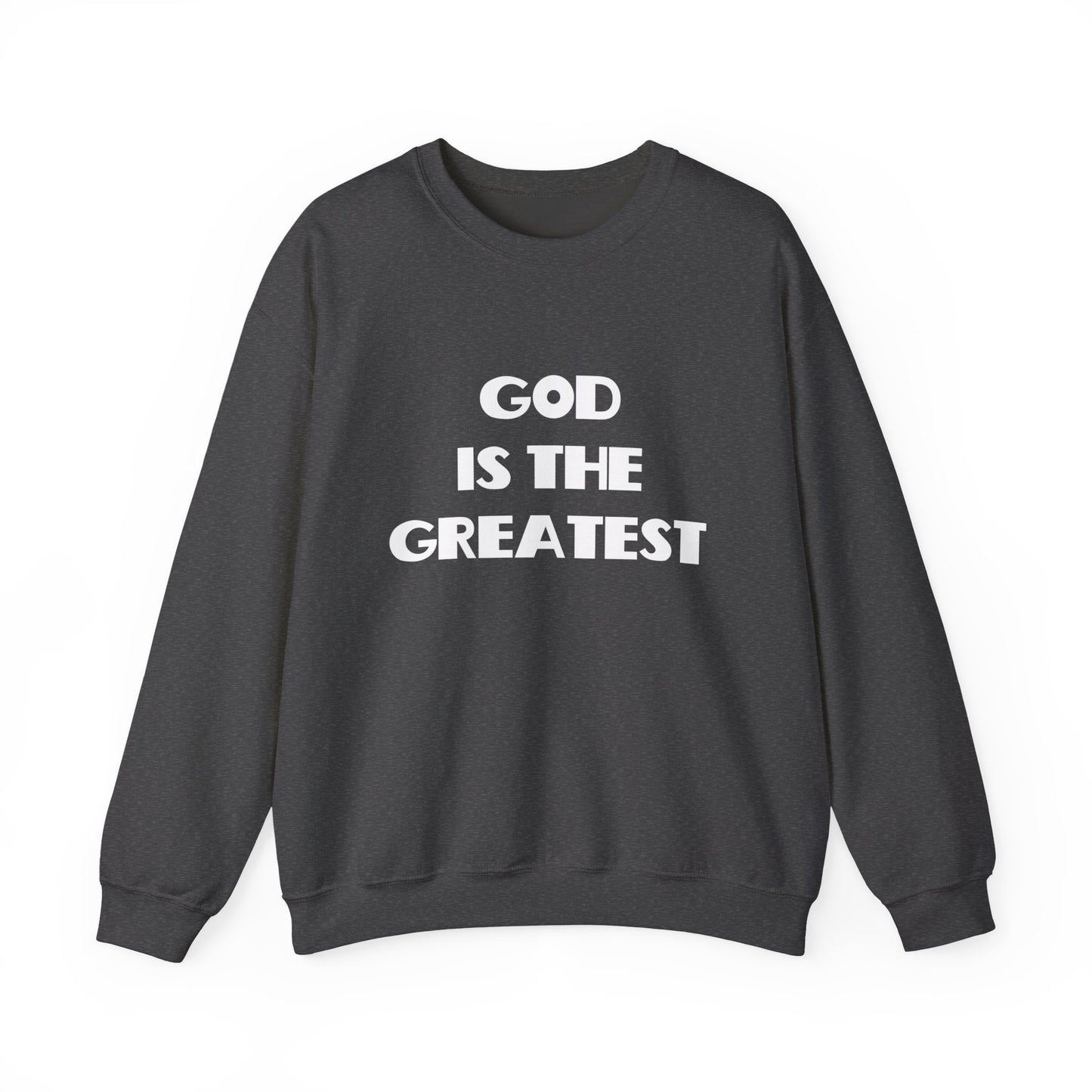 God Is The Greatest Crewneck Sweatshirt, Christian Gifts, Trendy Christian Apparel, Christian Christmas Gifts