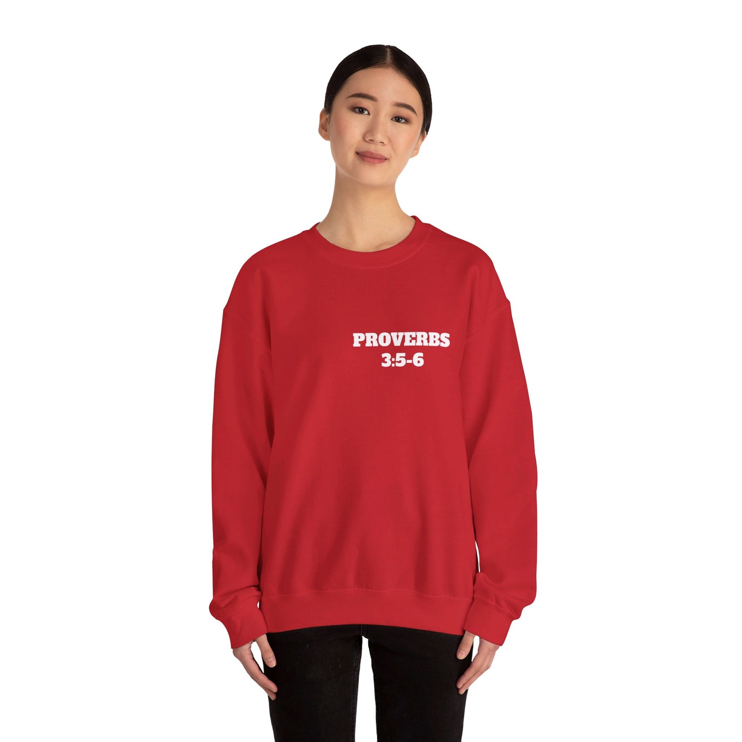 Proverbs 3:5-6 - Christian Clothing, Christian Shirts, Christian Sweatshirt, Christian Hoodie, Top Religious Shirts, Easter, Bible Shirts