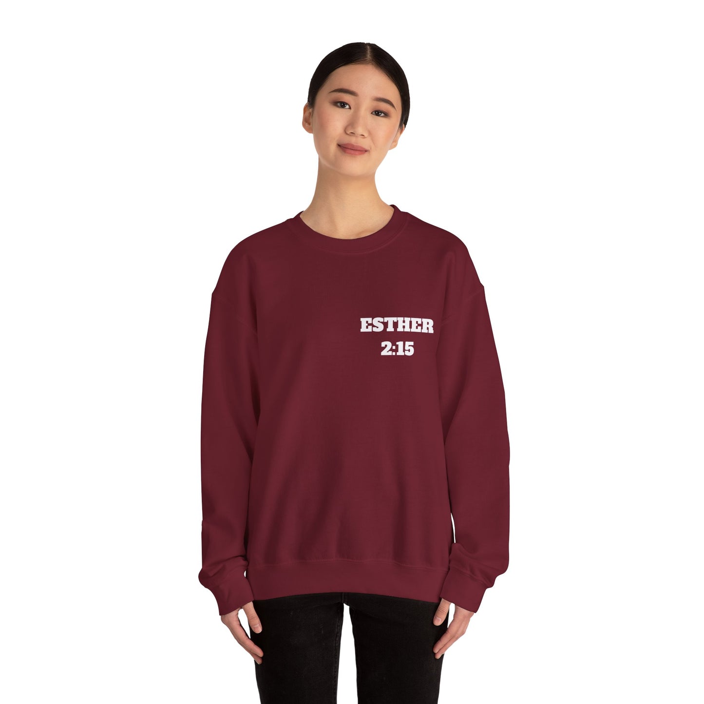 Esther 2:15 Christian Sweatshirt, Christian Gifts, Christian Back To School Gifts, Church Outfits