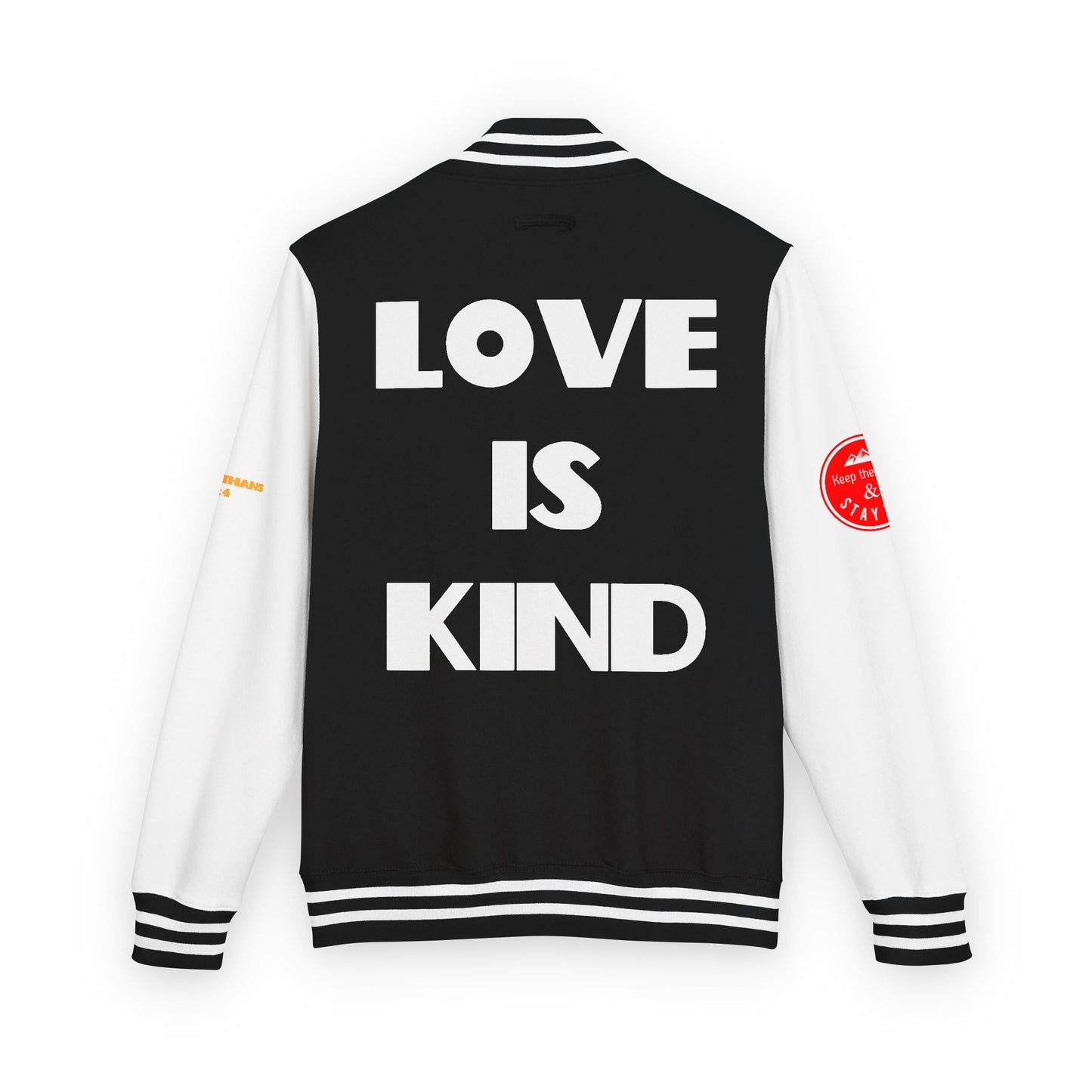Love Is Kind Letterman Jacket, Christian Letterman Jacket, Christian Streetwear