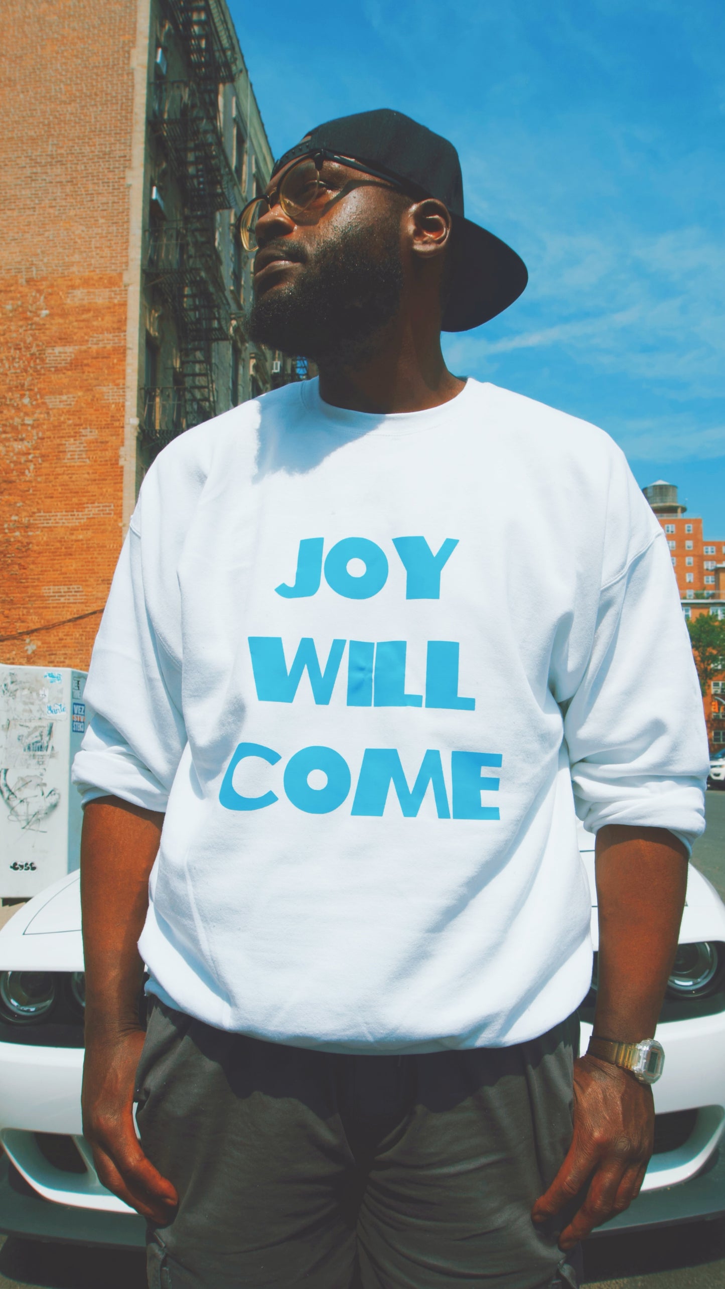 Joy Will Come Christian Sweatshirt from The Sunday School Collection